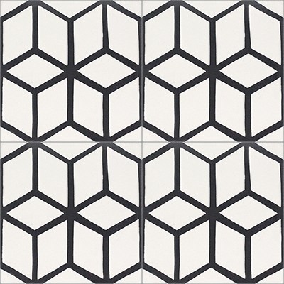 F882346-01 Seadune Cement Tiles, White 01 - Box Of 12