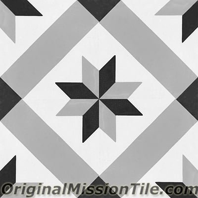 F883168-02 Estrella Mex 02 Cement Tiles, Multi Color - Box Of 12