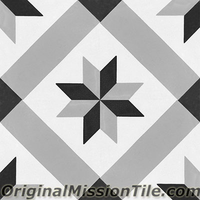 F883168-02 Estrella Mex 02 Cement Tiles, Multi Color - Box Of 12