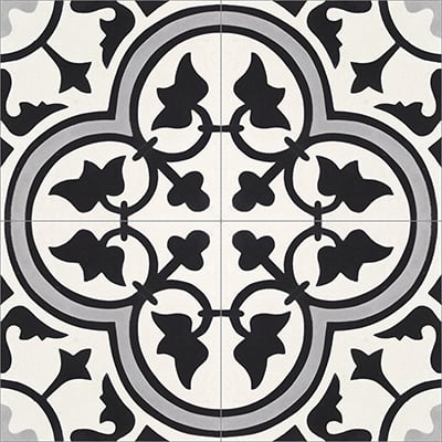 F88334-07 Roseton Oxford 07 Cement Tiles, Multi Color - Box Of 12