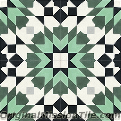 F885109-02 Casa Blanca 02 Cement Tiles, Multi Color - Box Of 12
