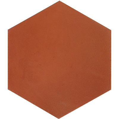 Hex-107 8x9 8 X 9 In. Hexagonal Cement Tile, Terra-cotta - Box Of 12