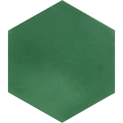 Hex-910 8x9 8 X 9 In. Hexagonal Cement Tile Vert Fonce - Box Of 12