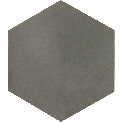 Hex-921 8x9 8 X 9 In. Hexagonal Cement Tile, Natural Gray - Box Of 12