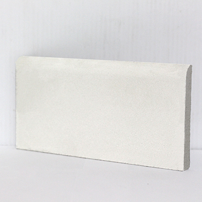 S-100 4x8 Bn 4 X 8 In. Cement Tile Bullnose, White - Box Of 24