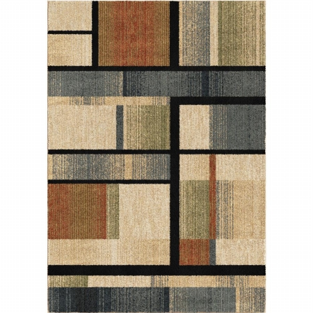 5 Ft. 3 In. X 7 Ft. 6 In. Mid-century Blocks Next Generation Rectangle Rugs - Sunshine