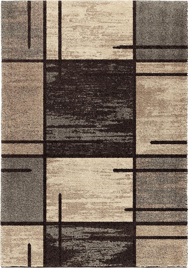 4301 5x8 5 X 8 In. Plush Pile Blocks Armada Area Rug - Gray