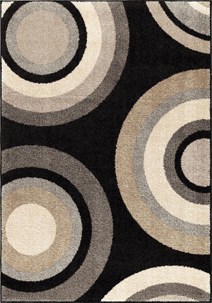 5 X 8 In. Circles Roundtree Area Rug - Multicolor