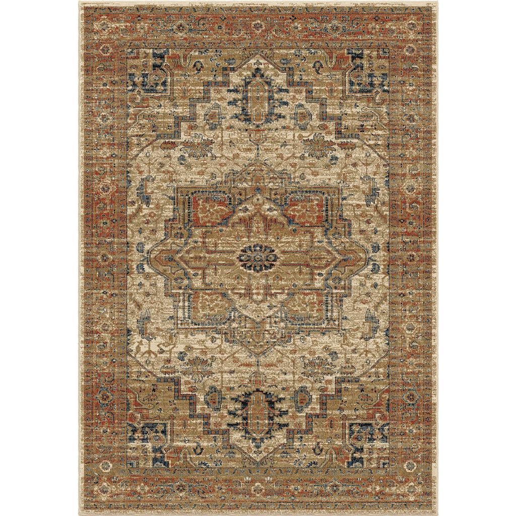 Palmetto Living By Orian Ara-heme-82ow-160x230 5 Ft. 1 In. X 7 Ft. 6 In. Aria Heriz Medallion Off White Area Rug