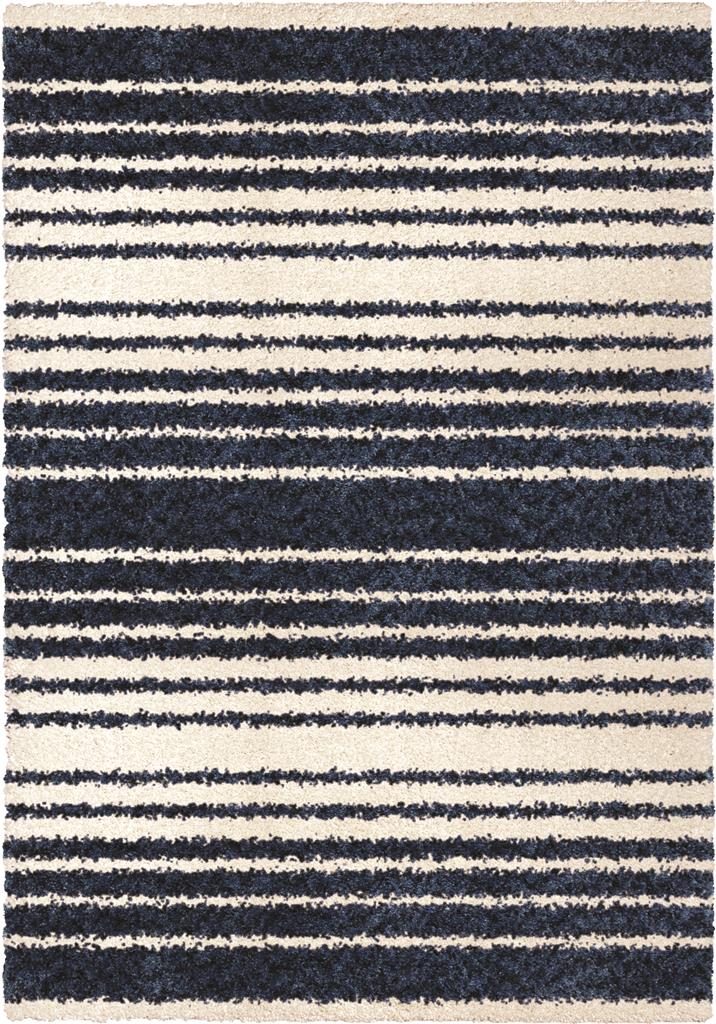 Palmetto Living By Orian Ct2-omst-05na-068x245r 2 Ft. 3 In. X 8 Ft. Cotton Tail Ombre Stripe Navy Runner Rug