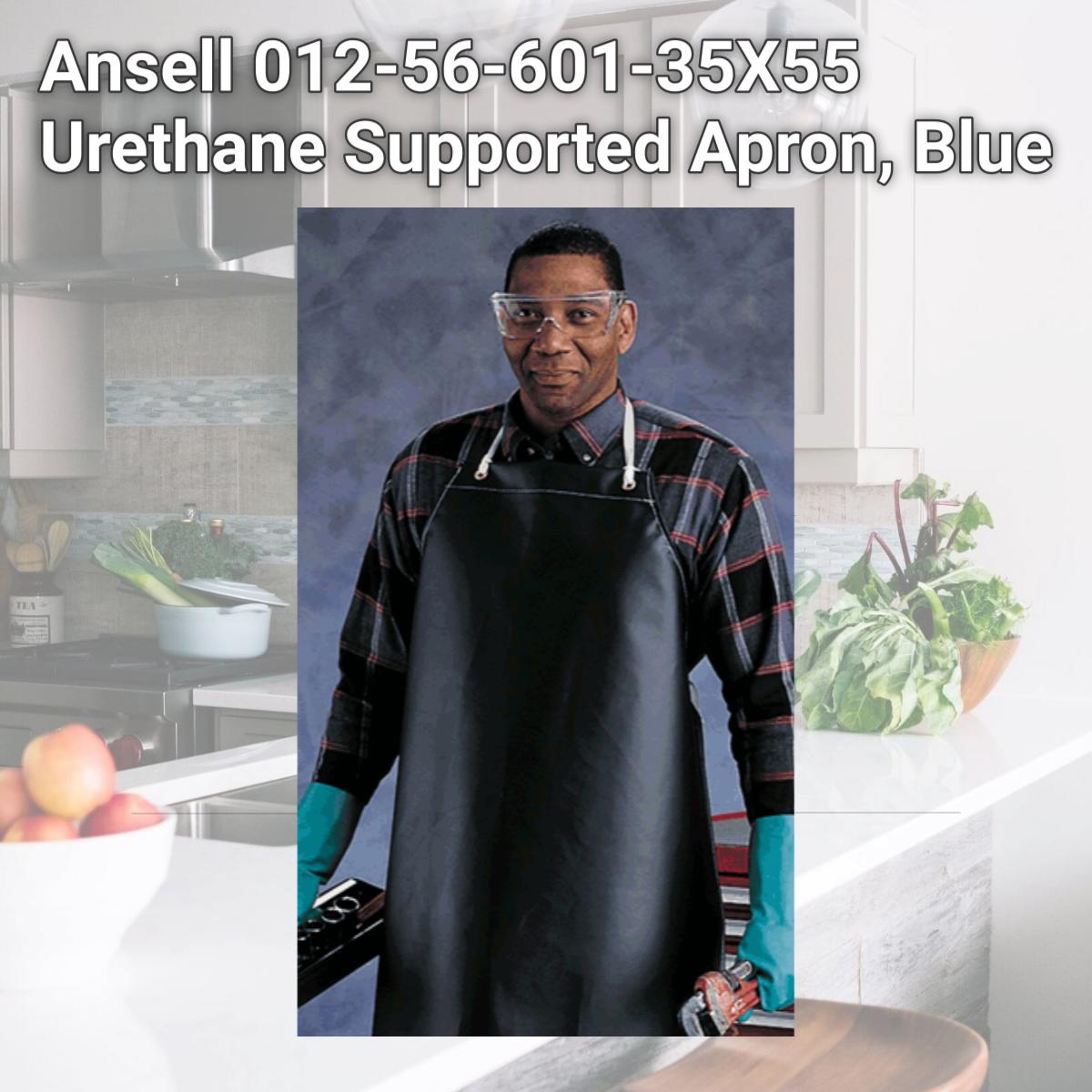 Picture of Ansell 012-56-601-35X55 Urethane Supported Apron, Blue