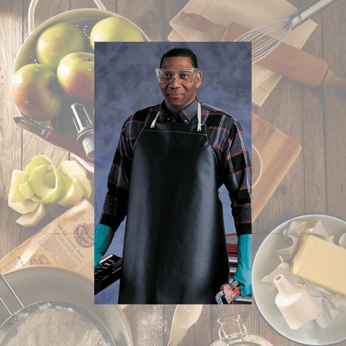 Picture of Ansell 012-56-601-35X55 Urethane Supported Apron, Blue