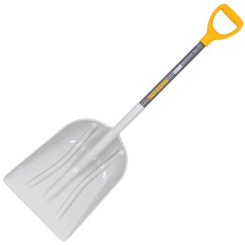 027-2604300 Poly Grain Scoop, Size 12 Abs Power-d Ta - Gray & Yellow