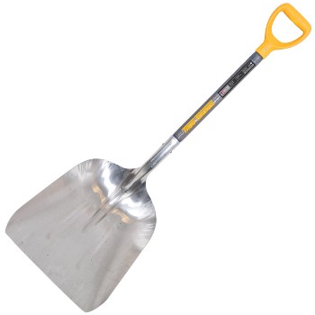 027-2681200 26 In. - Aluminum Grain Scoop Shovel, D Grip Handle