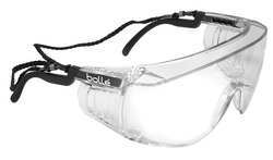 286-40054 Override Clear Pc Asaf Safety Glasses, Black