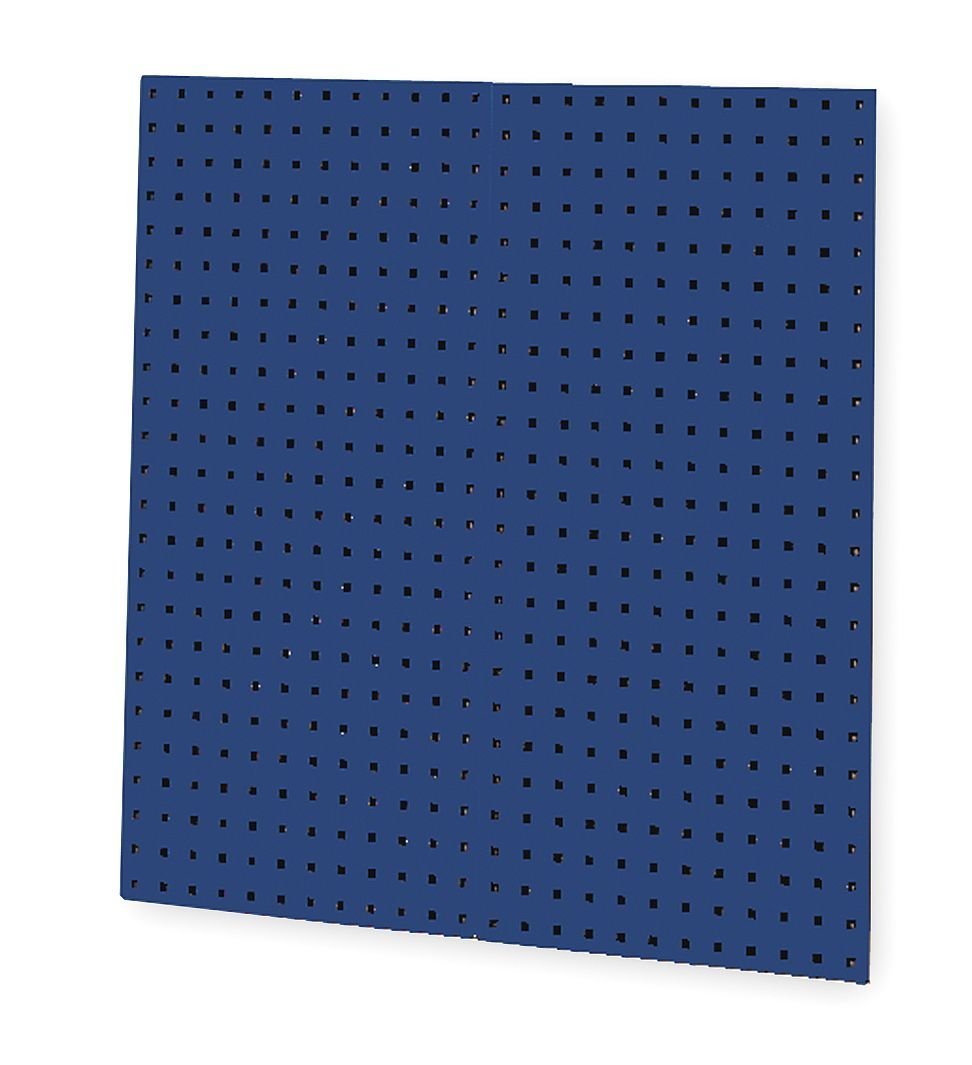 444-50002bl Toolboard Wall Storage Panel Steel Square - Pack Of 2, Classic Blue