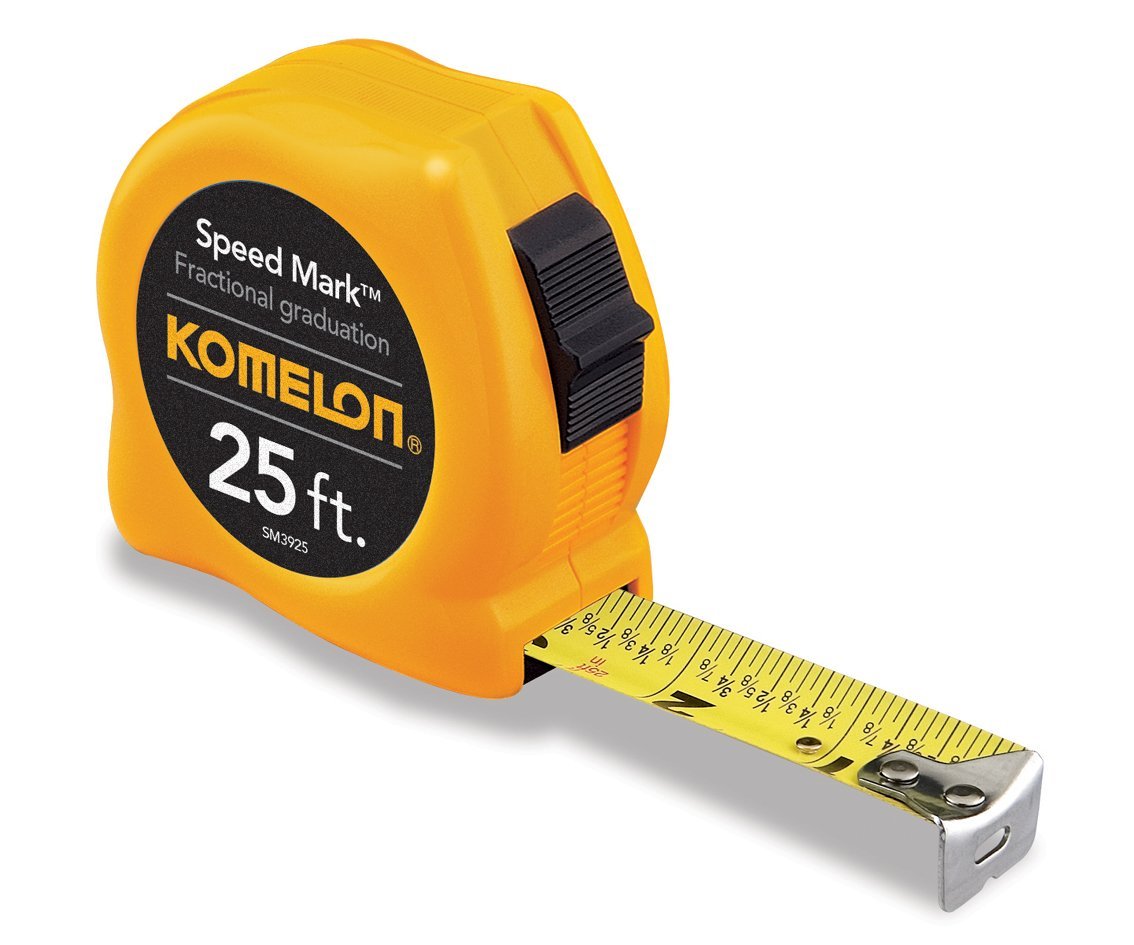 416-sm3925 1 In. X 25 Ft. Speed Mark Acrylic Coated Steel Blade Tape Measure - Yellow Case