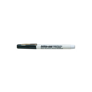 Markal Dura-Ink Permanent Ink Marker with Fine Bullet Tip, Black (Pack of 12)