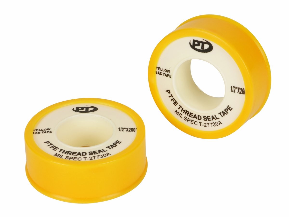 102-1-2x260ptfe-yel Thread Seal Tape - Yellow, 0.5 X 260 In.