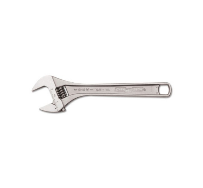 140-810w-clam Chrome Adjustable Wrench - 10 In.
