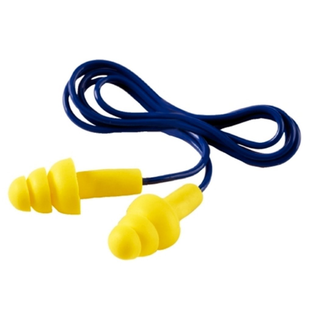 Ultrafit Corded Plugs With Cord - Yellow