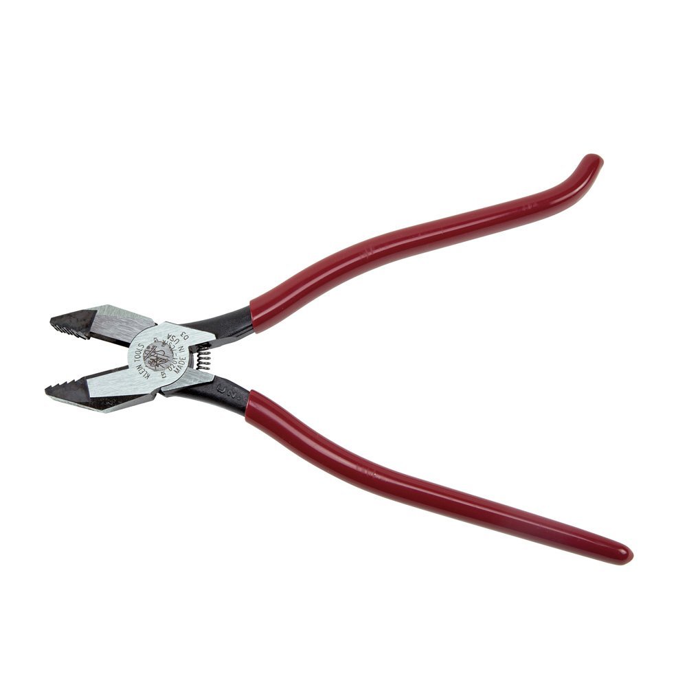 409-d201-7csta Ironworkers Pliers With Aggressive Knurl, 9 In.