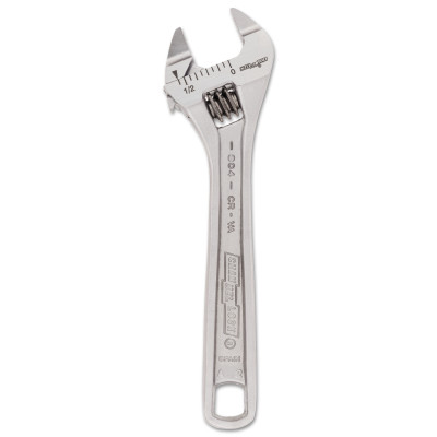 140-804s 4 In. Adjustable Wrench Extra Slim Jaw Wide Chrome