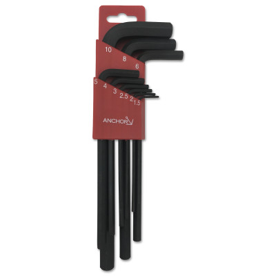 103-50-009 9 Piece Metric Hex Key Sets With Holders - Black Oxide