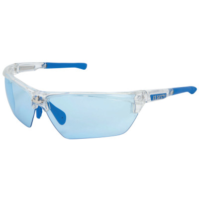 135-dm1323pf Dominator Dm3 Safety Glasses, Light Blue Lens Max6 Anti-fog, Clear Frame