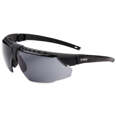 763-s2851hs Avatar Hydroshield Anti-fog Safety Glasses, Black Frame & Gray Lens - Pack Of 10