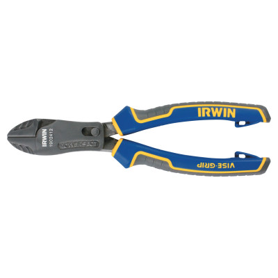 586-1902412 7 In. Max Leverage Diagonal Cutting Pliers With Power, Blue