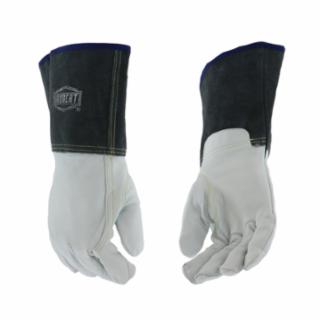 813-6144-m Ironcat Premium Grain Goatskin Tig Welding Gloves - Green, Medium