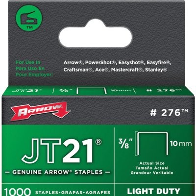 091-276 Jt21-t27 0.37 In. Staple - 1000 Per Pack - Pack Of 5