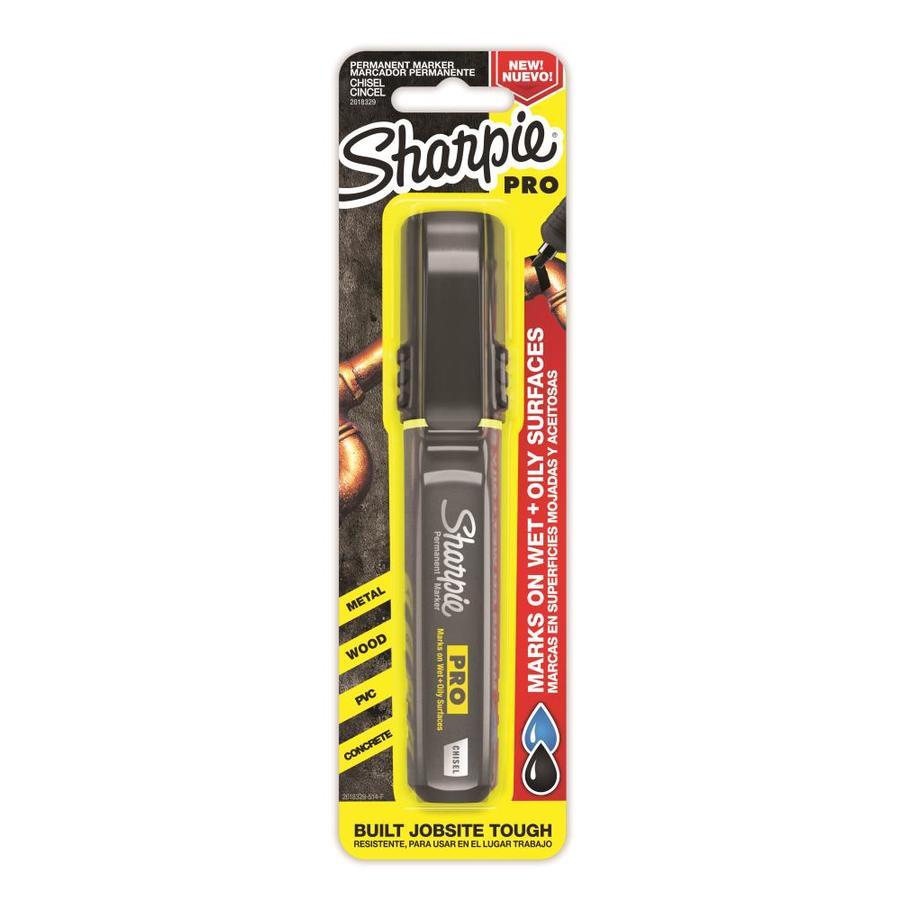 Sharpie 652-2018329 Chisel Medium Permanent Marker, Black - Pack Of 24
