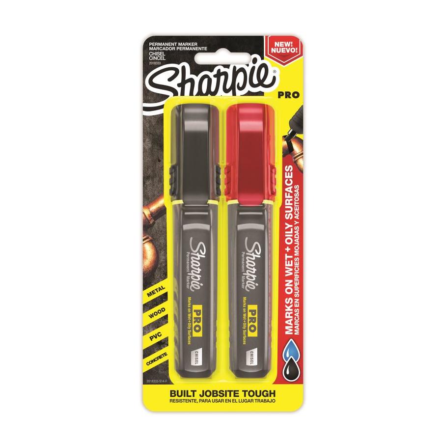Sharpie 652-2018333 Chisel Medium Permanent Marker, Assorted Color - Pack Of 36