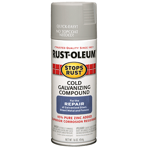 647-7785830 16 Oz Flat Gray Cold Galvanizing Compound Spray, Pack Of 6