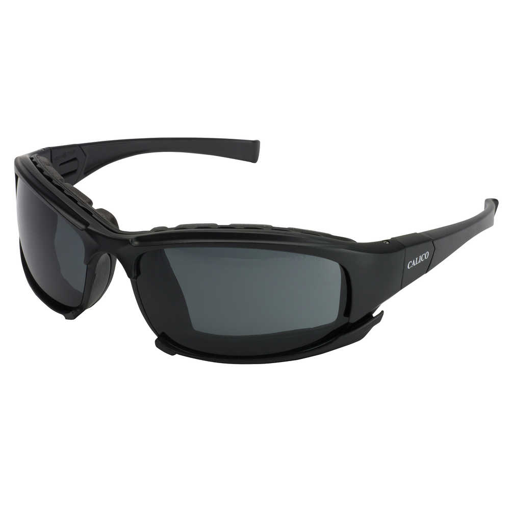 V50 Calico Safety Eyewear With Interchangeable Temples & Head Strap, Smoke