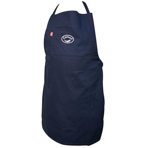 607-3002-1 36 In. Flame Resistant Cotton Welding Apron With Comfort Strap, Navy Blue