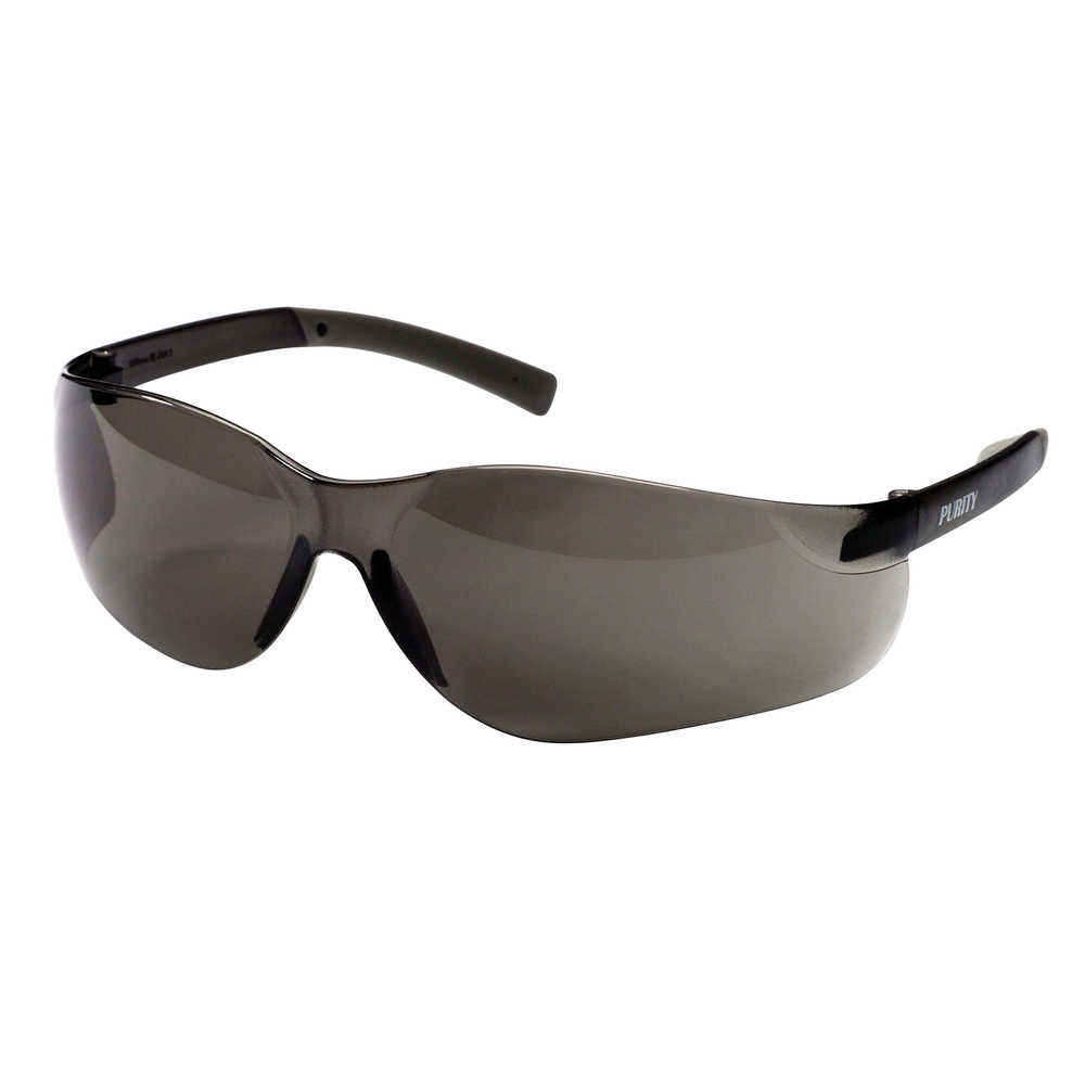 412-25652 Purity Hardcoated Safety Glasses, Smoke - Box Of 12