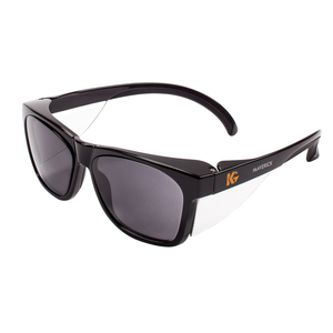 412-49311 Kleenguard Maverick Safety Glasses With Smoke Anti-fog Lens & Black Frame