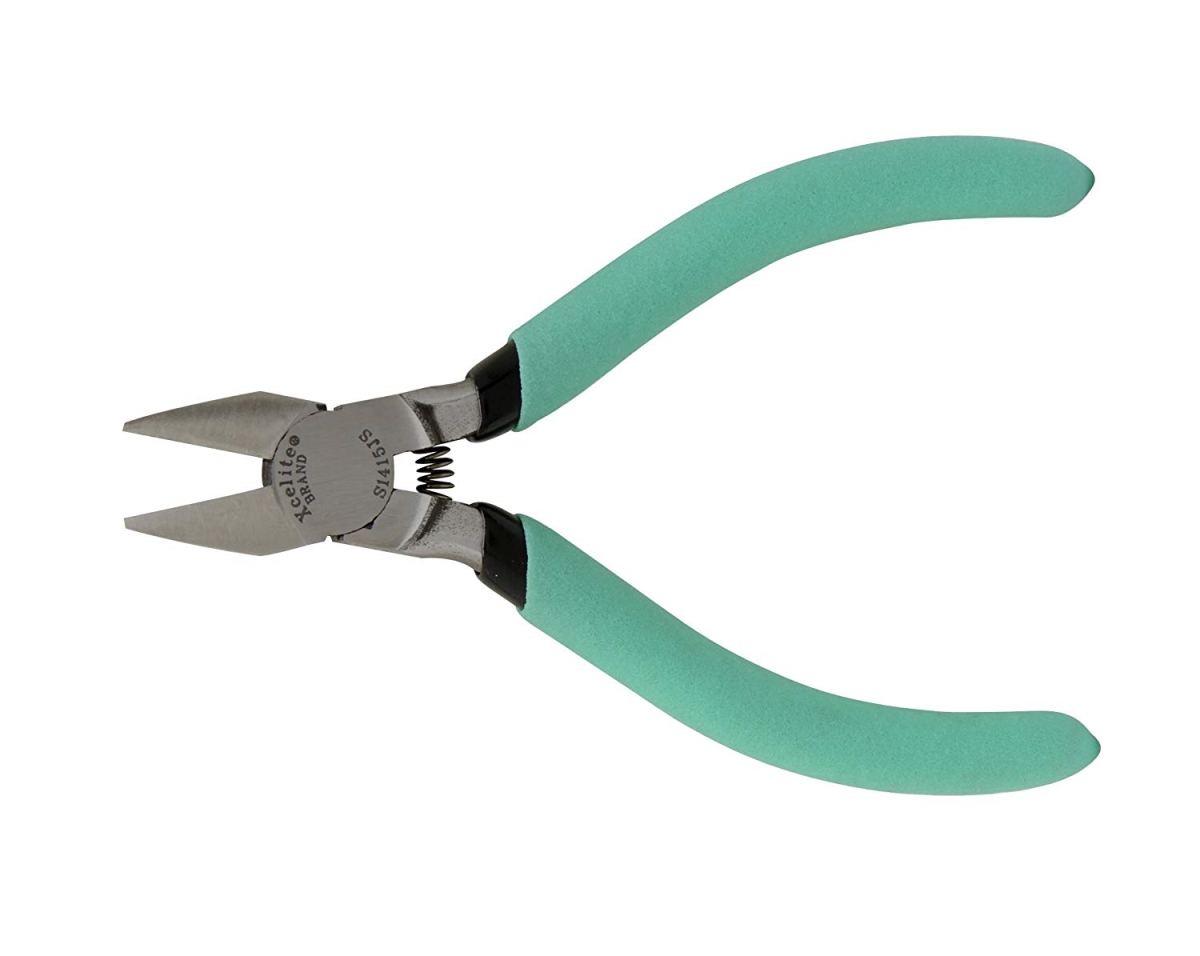 188-s1415jsnn 5 In. Tapered Relieved Head Diagonal Cutter, Green