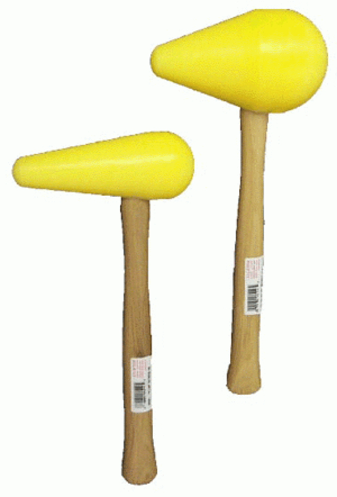 311-15008 No.8 Uhmw Bossing Mallet, Yellow