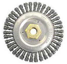 804-79812 5 X 0.020 X 0.62 In. Stb-538 Stainless Steel Wheel Brush - 11 Unc Cender Hole - Pack Of 5