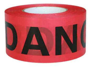 764-sb3102r21 3 In. X 1000 Ft. 2 Mil Danger Barricade Tapes, Red
