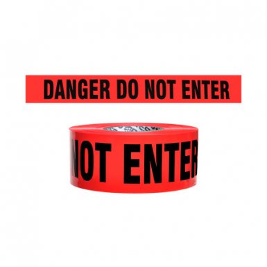 764-sb3102r10 3 In. X 1000 Ft. 2 Mil Danger Do Not Enter Barricade Tape, Red