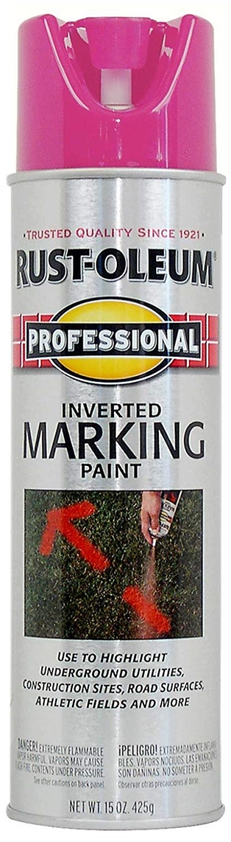 647-255641 15 Oz Inverted Marking Paint Fluorescent, Pink