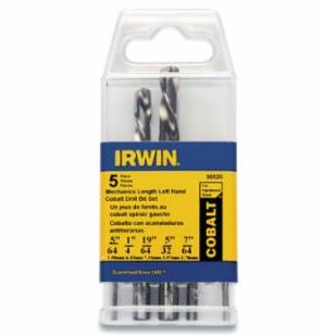 Left Hand Drill Bit Set - 5 Piece