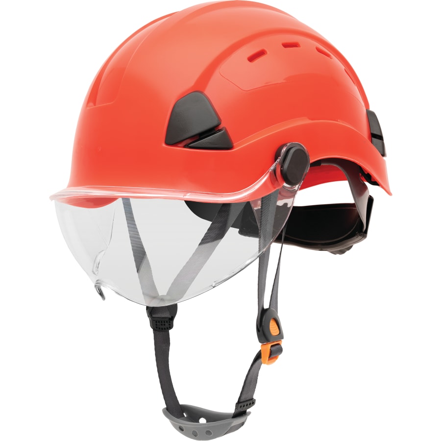 FM Vented Safety Helmet, Red