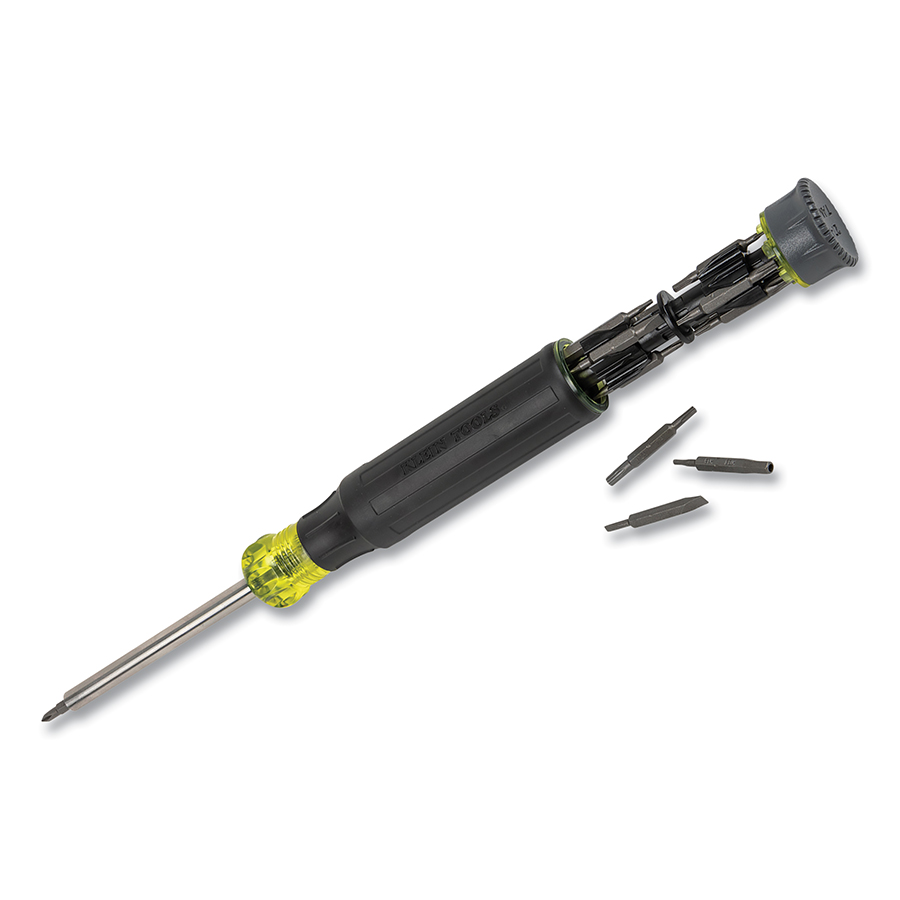 409-32327 27-in-1 Multi-Bit Precision Screwdriver with Tamperproof Bits, Black & Yellow