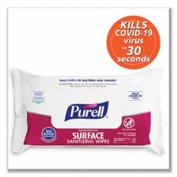 315-9371-12 Foodservice Surface Sanitizing Wipes - 72 Wipes